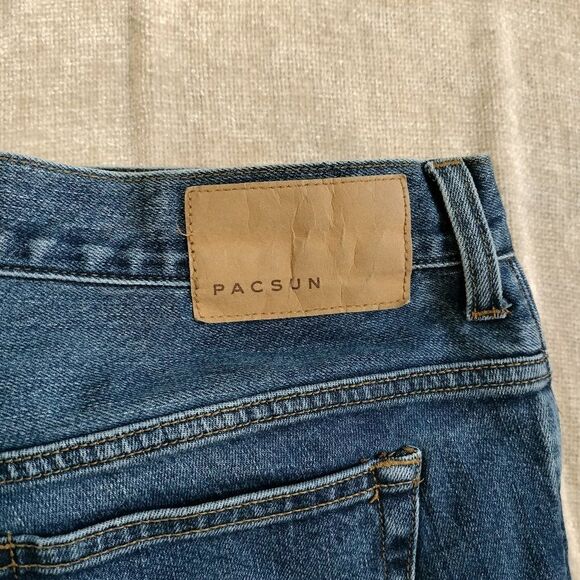PacSun Stacked Skinny Medium Wash 32x34 - Picture 4 of 10